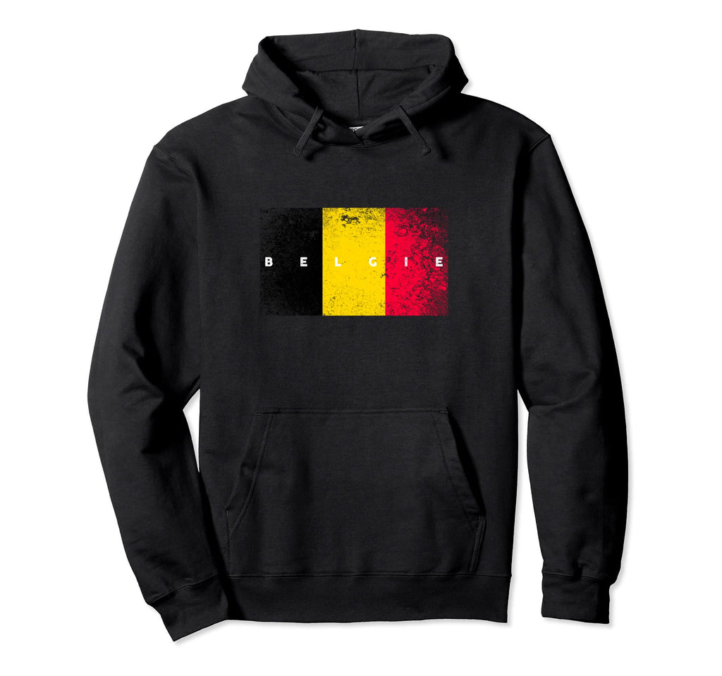 Belgium Flag Pride Belgian Soccer Football Hoodie - Graphic Print Unisex