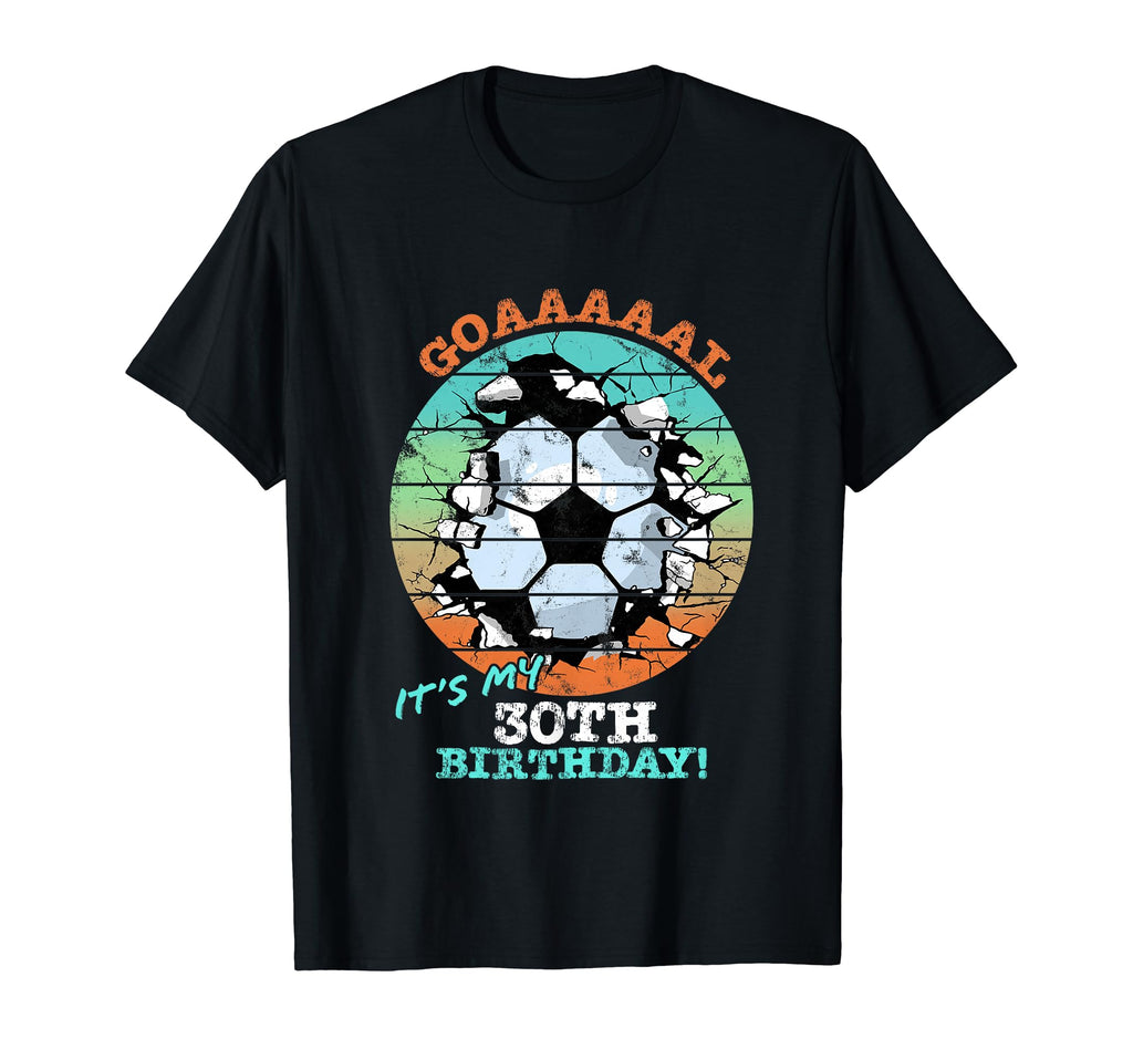 Soccer Birthday Party 30 Year Old 30Th T-Shirt - Graphic Print for Adults