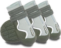 Dog Shoes Winter Snow Boots for Large Size Medium Dogs Reflective Anti-Slip Paw Protectors for Rain Booties Hot Pavement Hardwood Floors Running Water-Resistant Dog Shoes (Green, 4# (S))