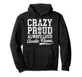 Crazy Proud Hockey Goalie Nana Hockey Hoodie - Unique Graphic for Adults