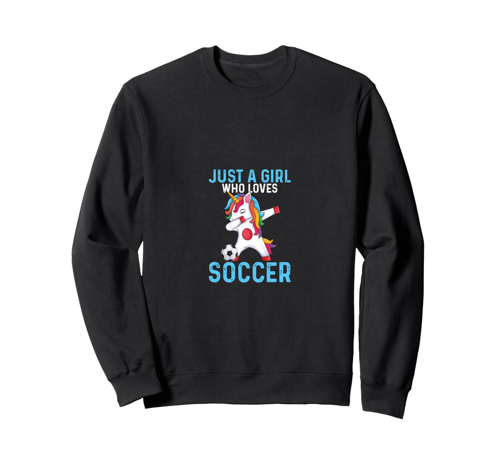 Who Loves Soccer Funny Sport Sweatshirt - Fun Novelty Design for Adults