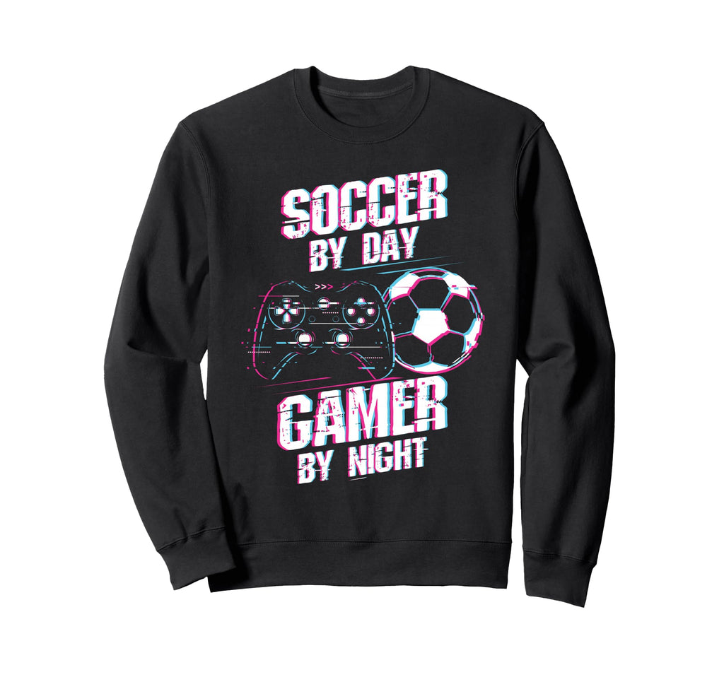 Soccer Day Gamer Night Soccer Gamer Sweatshirt - Minimalist Print Unisex