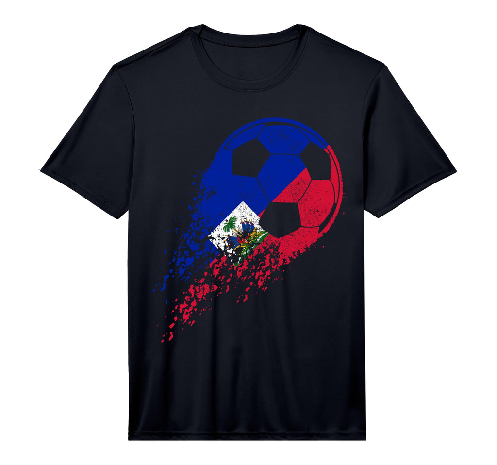 Haiti Soccer Haitian Flag Pride T-Shirt - Casual Everyday Wear Unisex