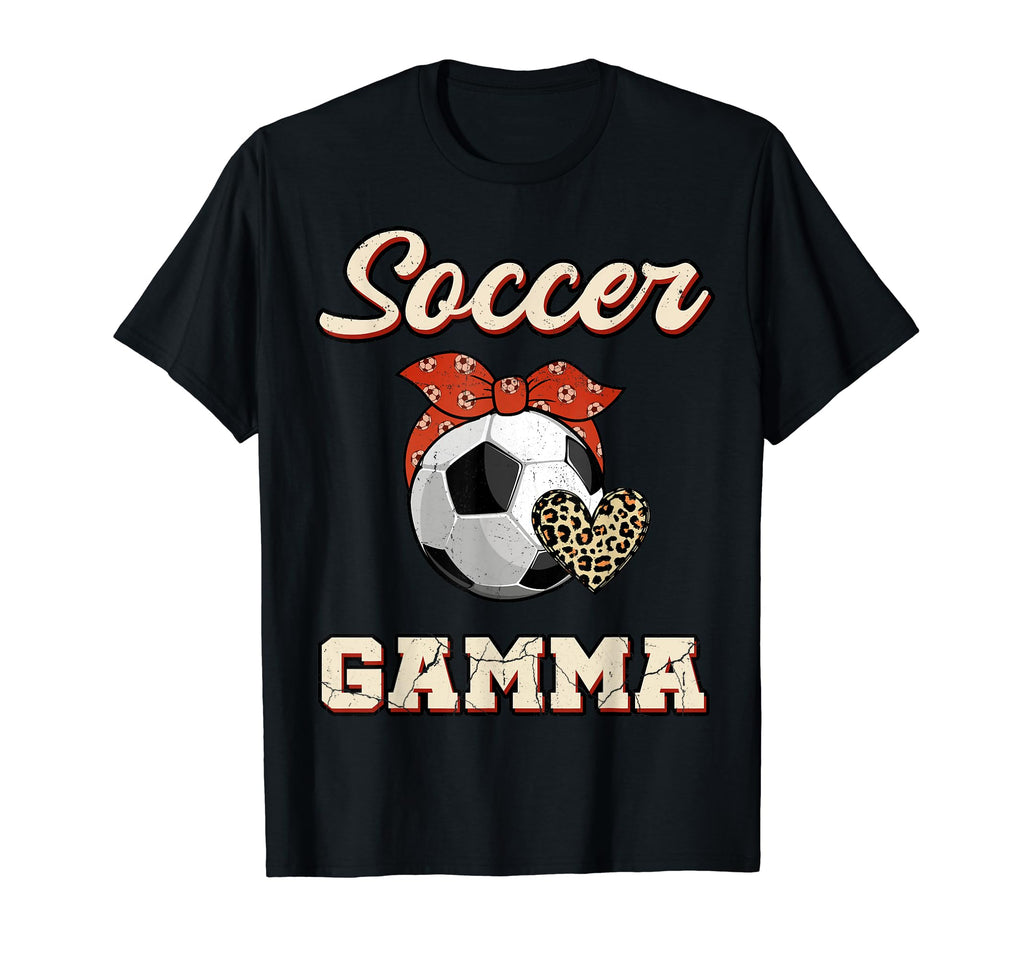 Soccer Gamma Bandana Leopard Heart T-Shirt - Aesthetic Graphic for Adults