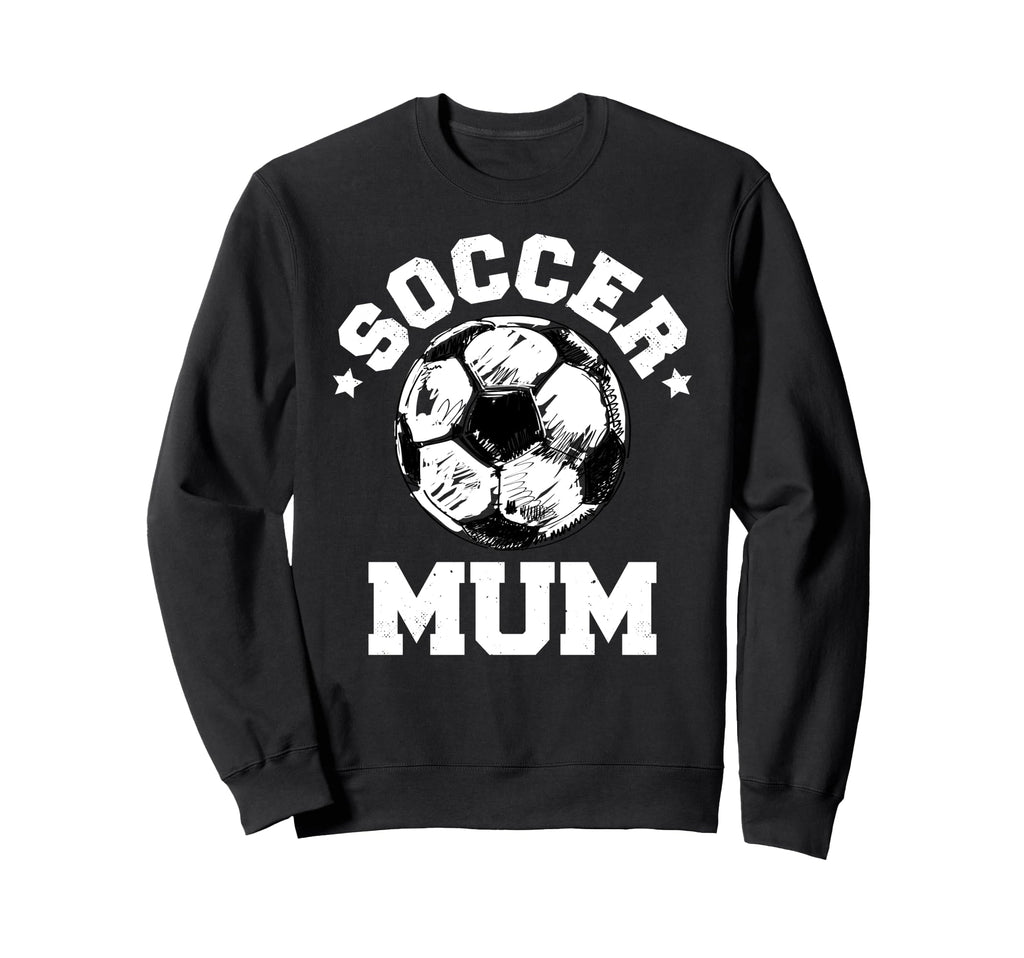 Soccer Mum Soccer Ball Distressed Sweatshirt - Aesthetic Graphic Men Women