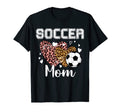 Soccer Mom Heart Leopard Grandma T-Shirt - Aesthetic Graphic Unisex