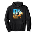 8Th Birthday Soccer Player Football 8 Hoodie - Minimalist Print for Adults