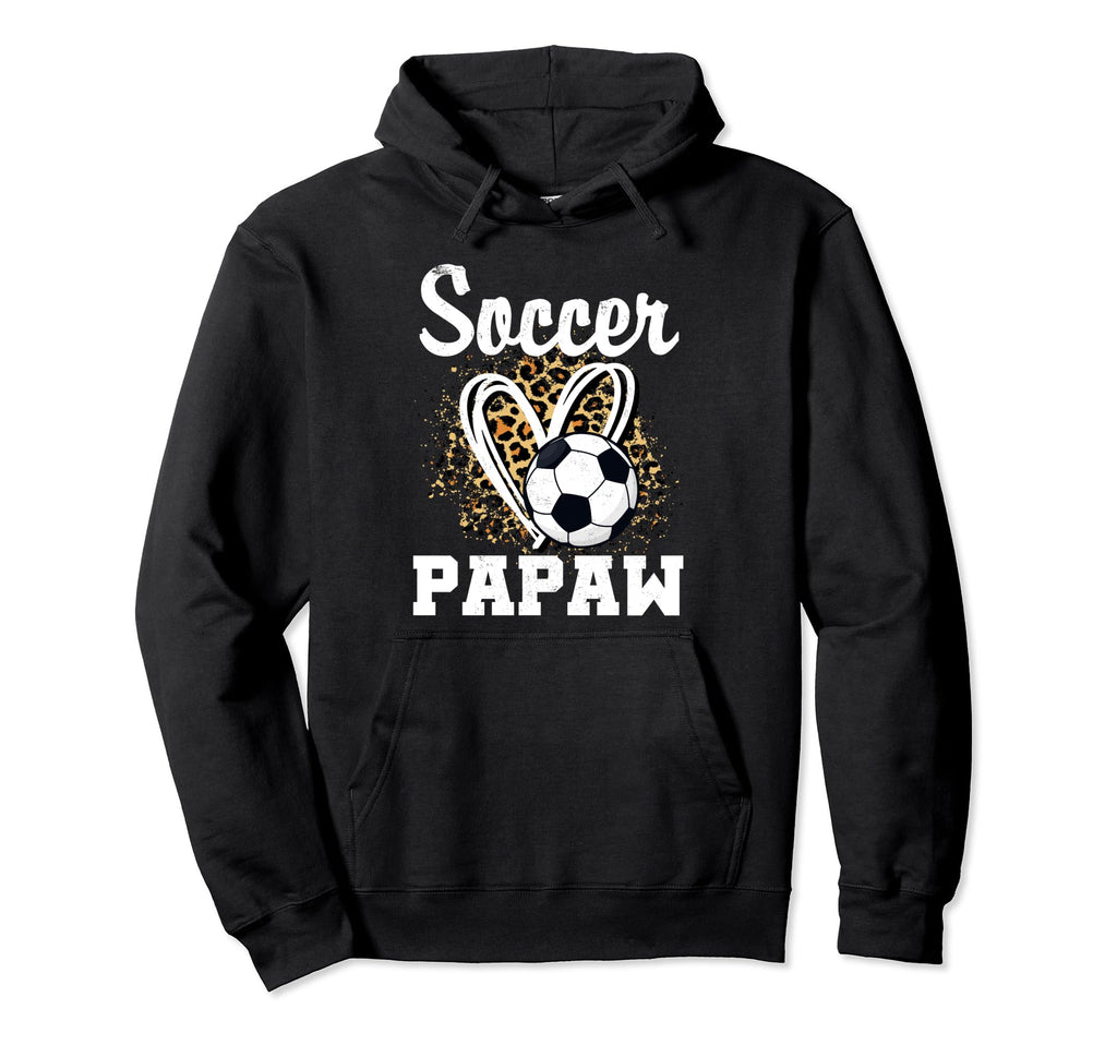 Soccer Papaw Leopard Heart Matching Hoodie - Custom Art Print for Adults