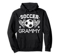 Soccer Grammy Hearts Grammy Soccer Hoodie - Custom Art Print for Adults