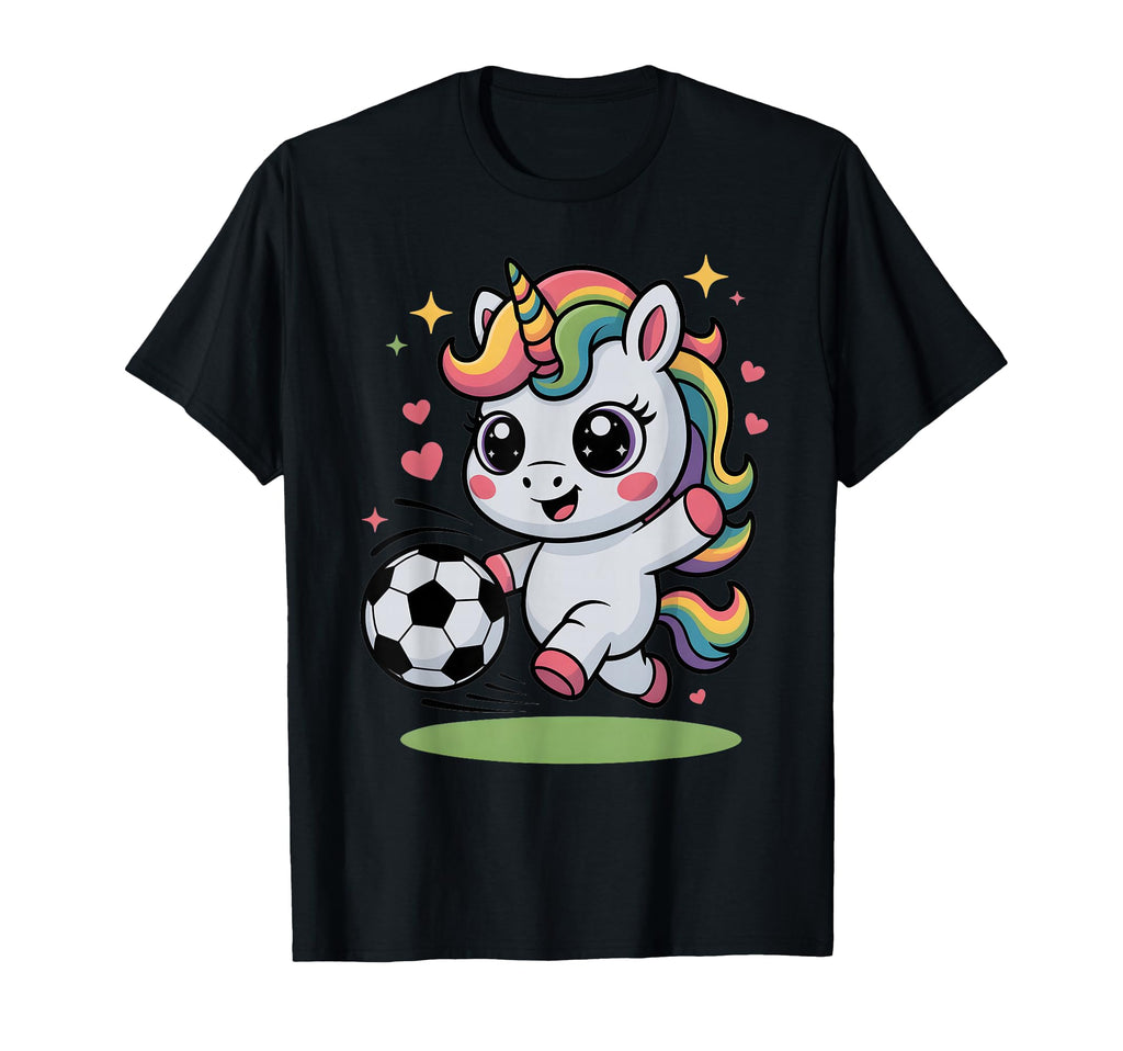Funny Soccer Unicorn Training Just T-Shirt - Custom Art Print Men Women