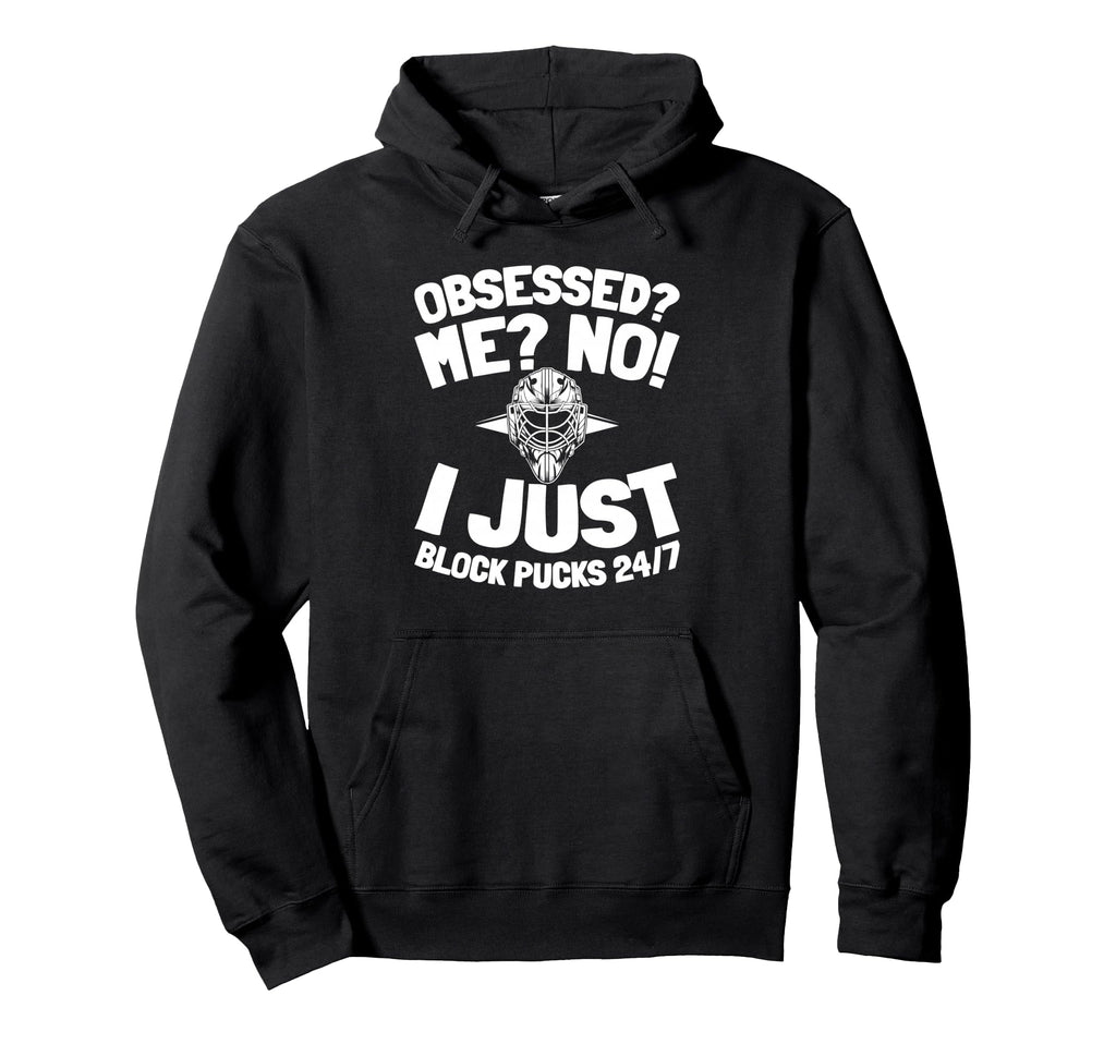 Hockey Goalkeeper Ice Hockey Goalie Hoodie - Minimalist Print for Adults