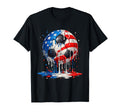 Soccer Drip Ice Cream American Flag 4Th T-Shirt - Custom Art Print Unisex