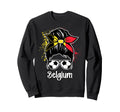 Belgium Football Game Player Sweatshirt - Novelty Apparel for Adults