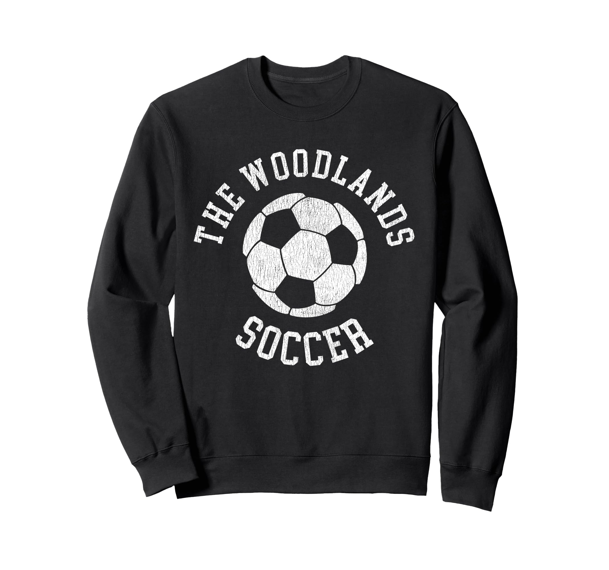 Woodlands Soccer Distressed 90S Sweatshirt - Novelty Apparel for Adults