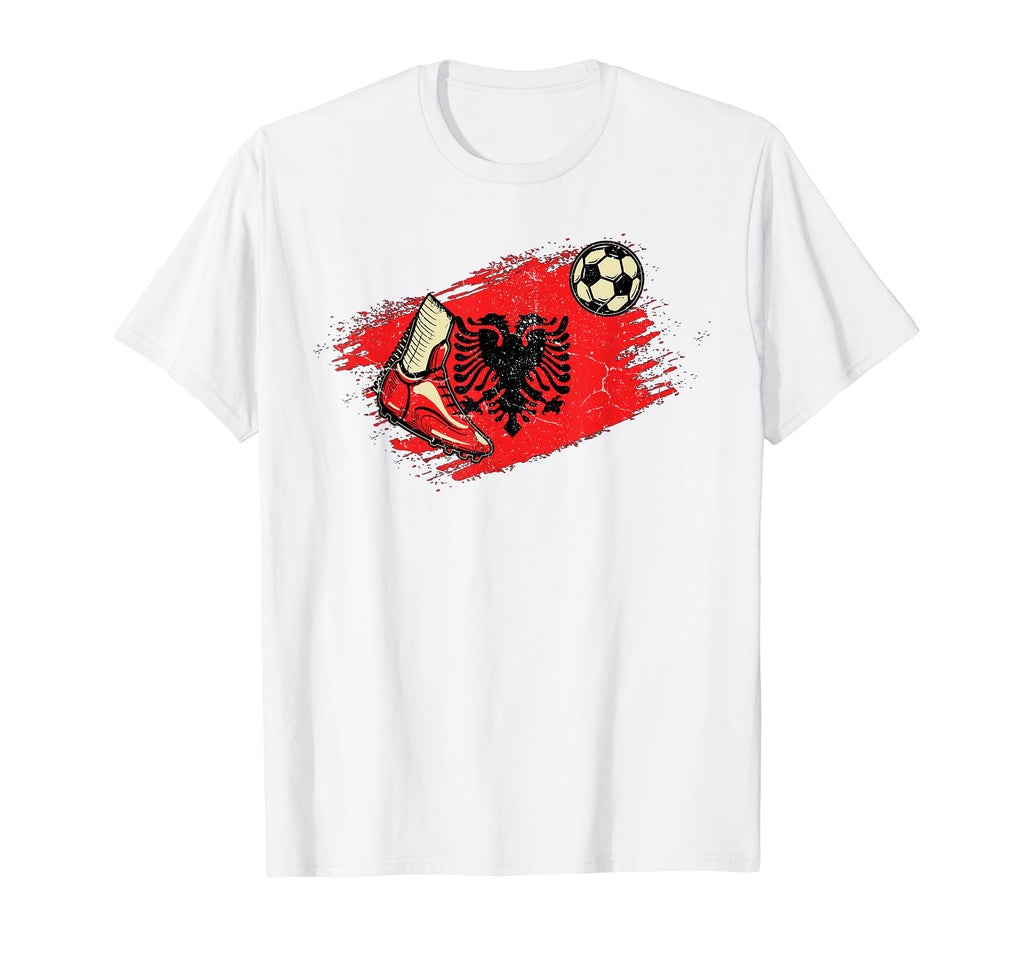 Albanian Flag Proud Albanian Patriot T-Shirt - Novelty Apparel for Adults
