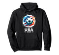 American Flag Soccer Player Soccer 2025 Hoodie - Minimalist Print Unisex