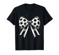 Coquette Soccer Bow Aesthetic Soccer Mom T-Shirt - Streetwear Style Unisex
