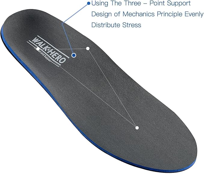 Plantar Fasciitis Feet Insoles Arch Supports Orthotics Inserts Relieve Flat Feet, High Arch (Mens 16-16 1/2)