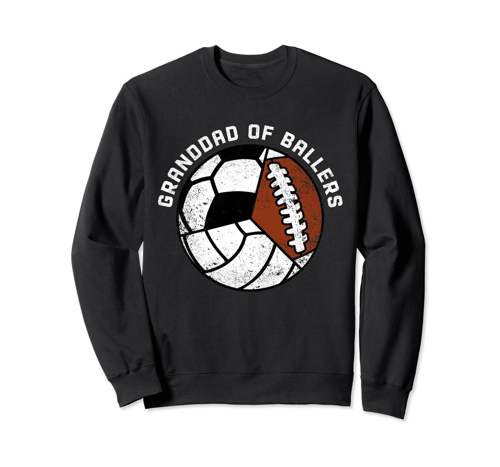 Granddad Ballers Funny Volleyball Sweatshirt - Custom Art Print Men Women