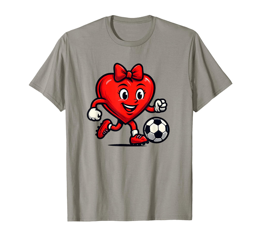 Soccer Valentines Day Heart Coquette T-Shirt - Aesthetic Graphic Men Women