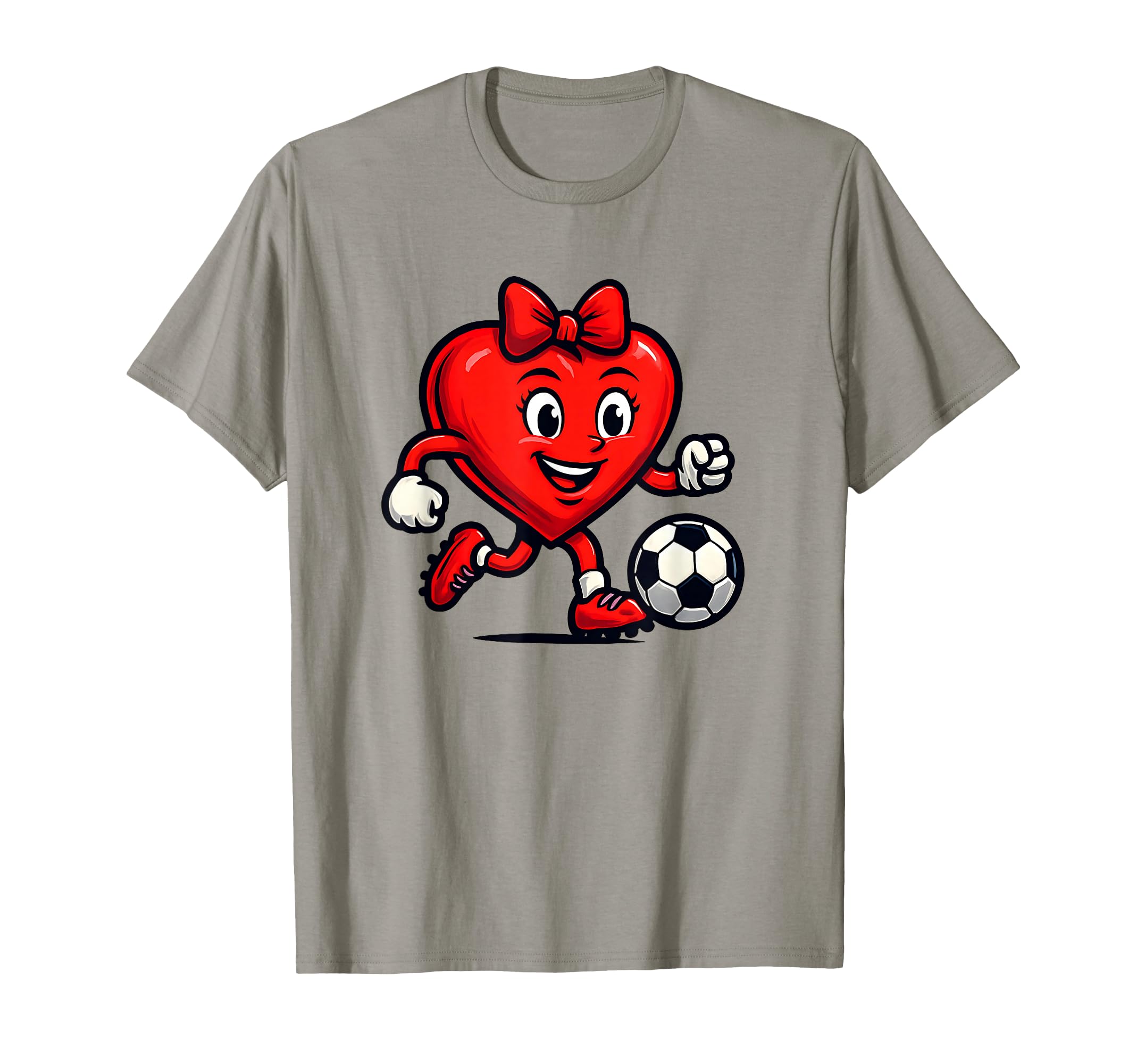Soccer Valentines Day Heart Coquette T-Shirt - Aesthetic Graphic Men Women