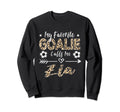 My Favorite Goalie Calls Me Zia Sweatshirt - Unique Graphic for Adults