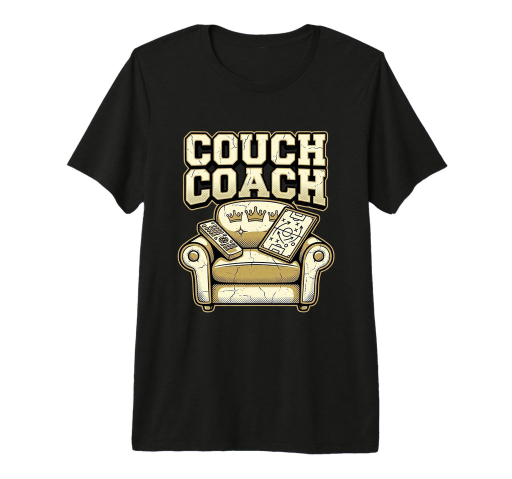Couch Coach Soccer Fan Armchair Expert T-Shirt - Graphic Print Men Women