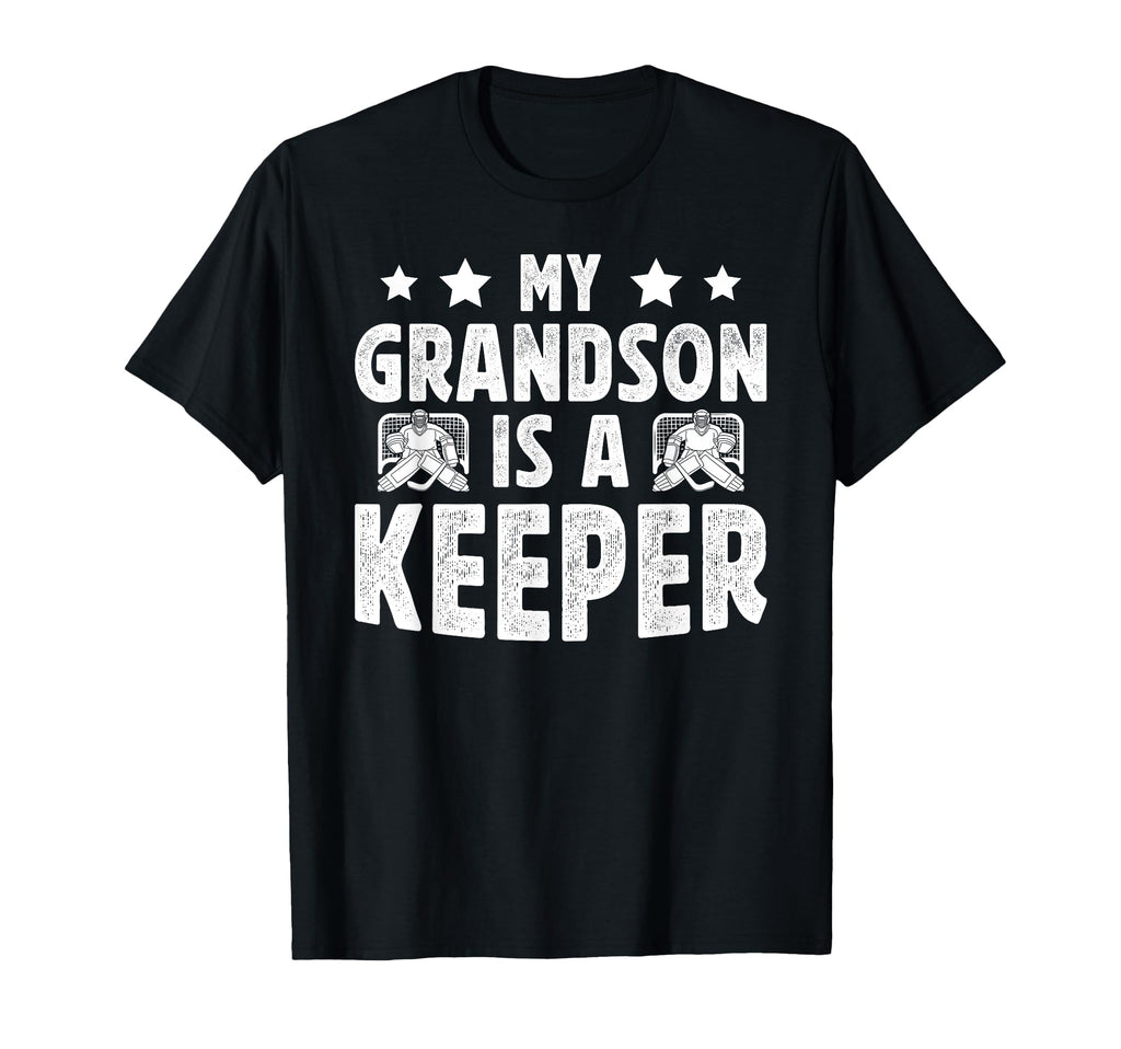 Proud Hockey Keeper Pops Ice Hockey T-Shirt - Custom Art Print Men Women
