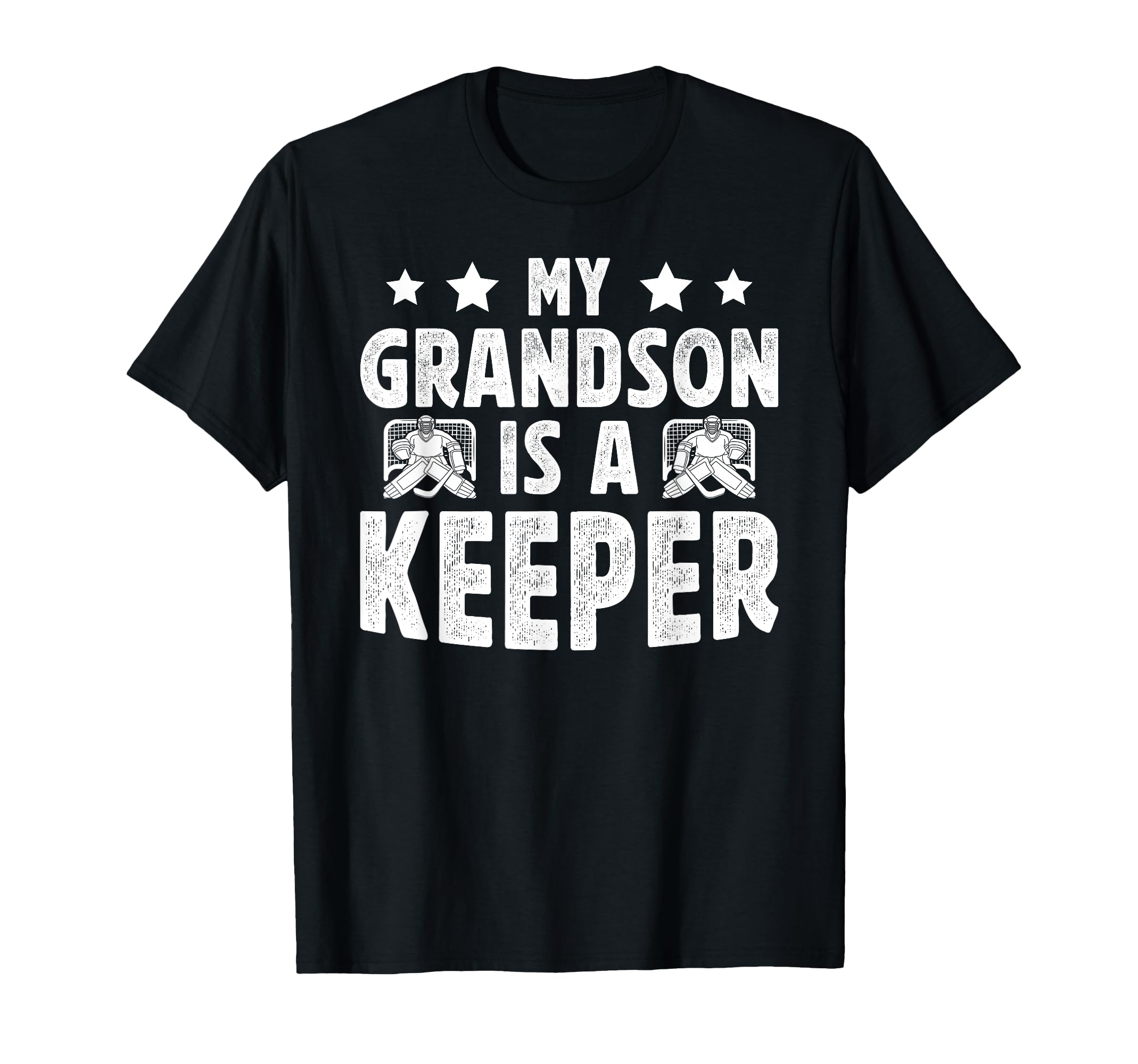 Proud Hockey Keeper Pops Ice Hockey T-Shirt - Custom Art Print Men Women