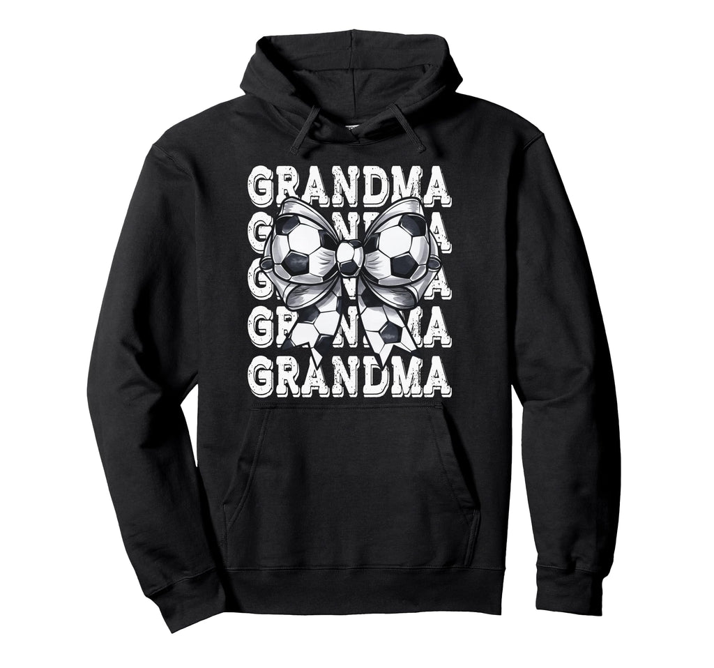 Coquette Soccer Grandma Matching Family Bow Hoodie - Unique Graphic Unisex