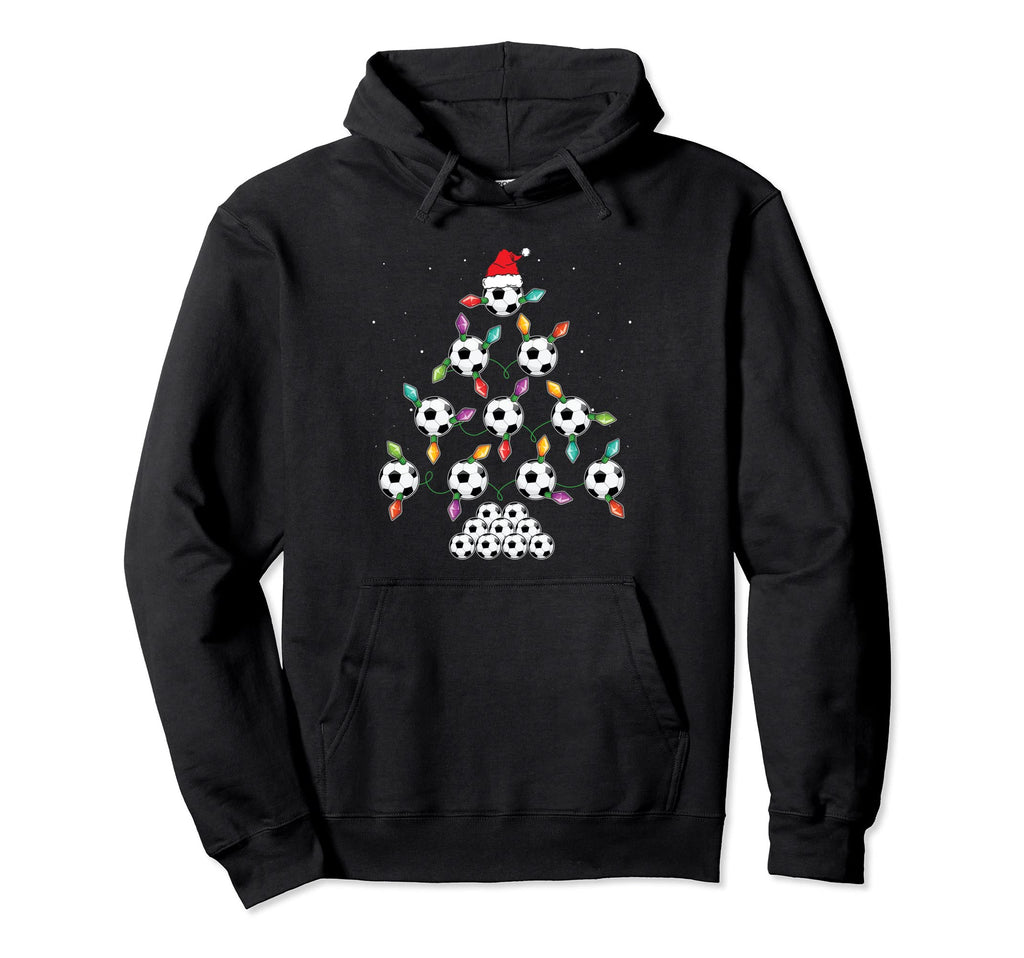 Soccer Tree Sport Enthusiast Lights Hoodie - Minimalist Print Unisex