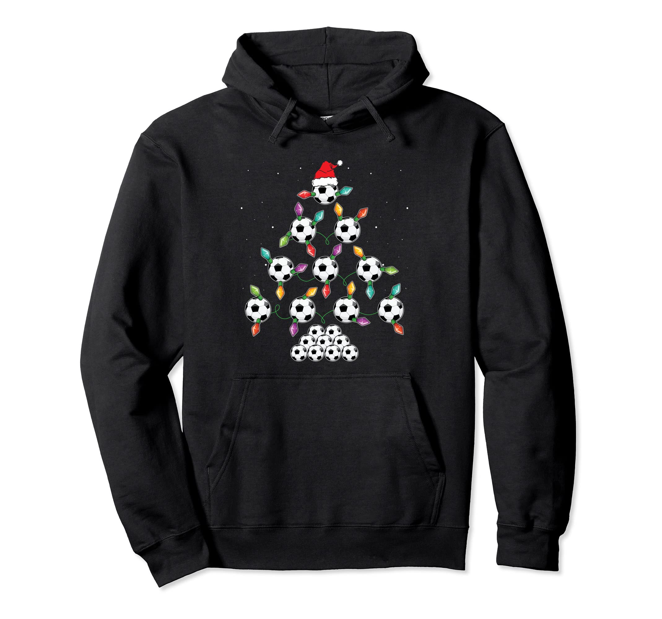 Soccer Tree Sport Enthusiast Lights Hoodie - Minimalist Print Unisex