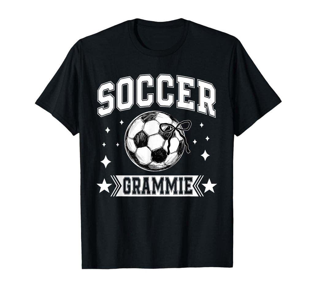Coquette Bow Soccer Grammie Soccer Team T-Shirt - Aesthetic Graphic Unisex