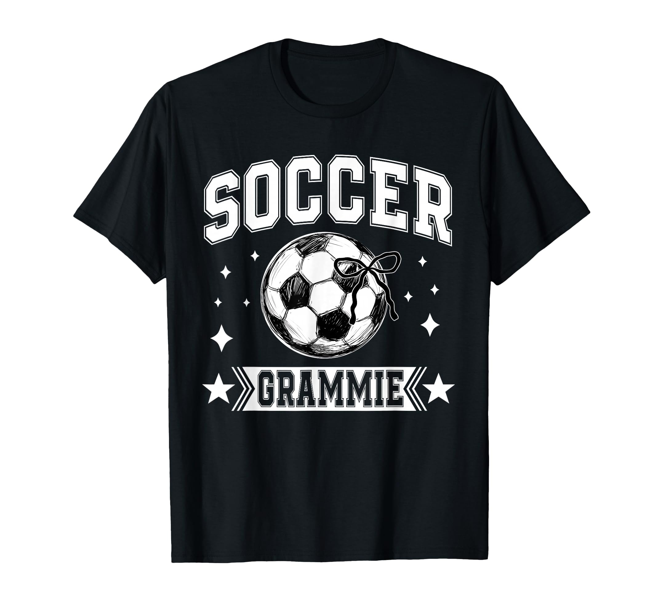 Coquette Bow Soccer Grammie Soccer Team T-Shirt - Aesthetic Graphic Unisex