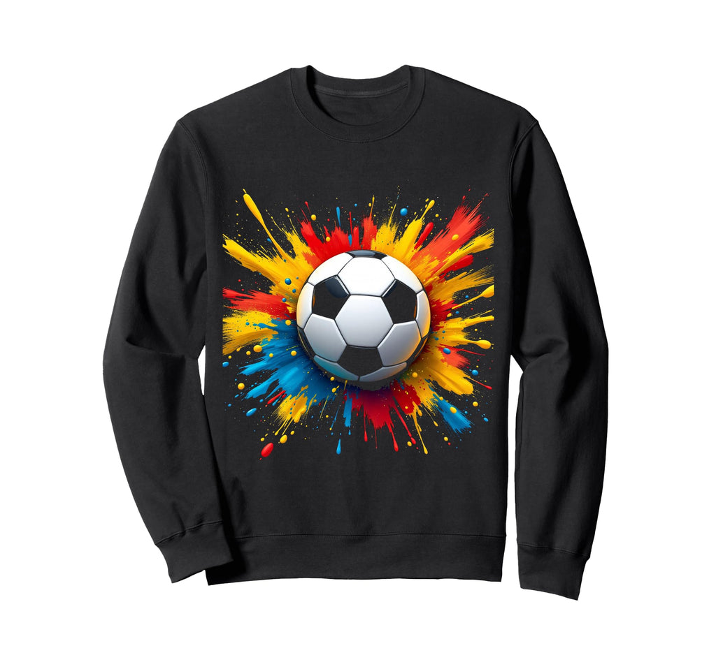 Dynamic Soccer Sweatshirt - Aesthetic Graphic Men Women