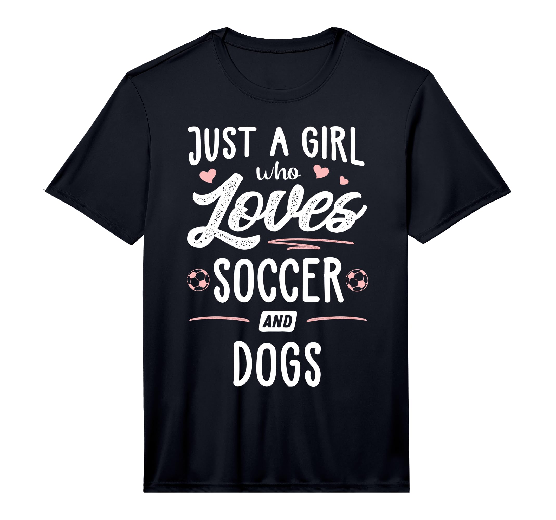 Just Who Loves Soccer And Dogs Gift T-Shirt - Minimalist Print Unisex