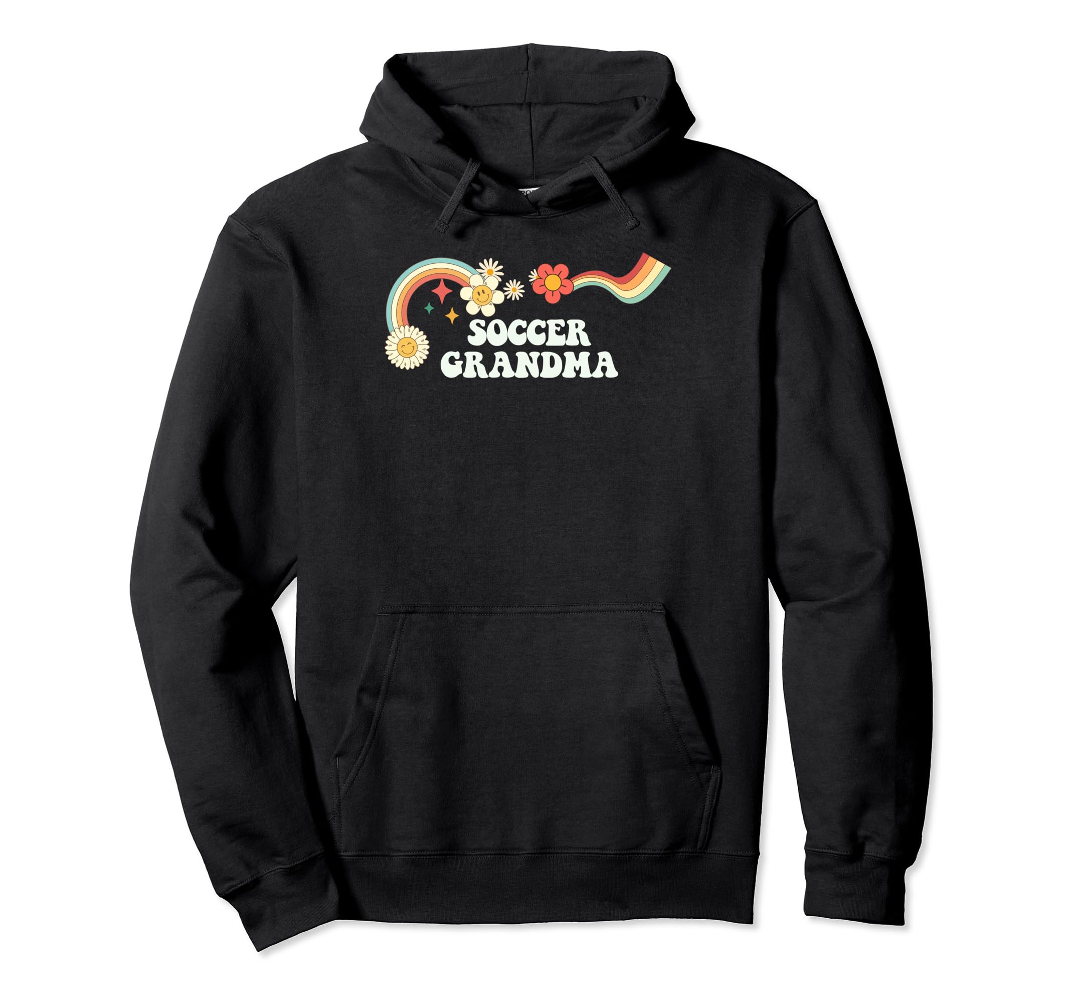 Groovy Funny Soccer Grandma Hoodie - Trendy Graphic Unisex