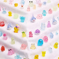 72 Types Luminous Mini Resin Animals, Plastic Tiny Resin Animals to Hide Prank,Mini Animals Figures for Fairy Garden, Dollhouse,Terrariums, Potted,Cake Topper, Miniature Landscape Ornament