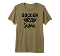 Soccer Sister Leopard Tri Blend T-Shirt - Minimalist Print Men Women