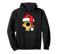 Golden Soccer Ball Season Sports Santa Hoodie - Minimalist Print Men Women