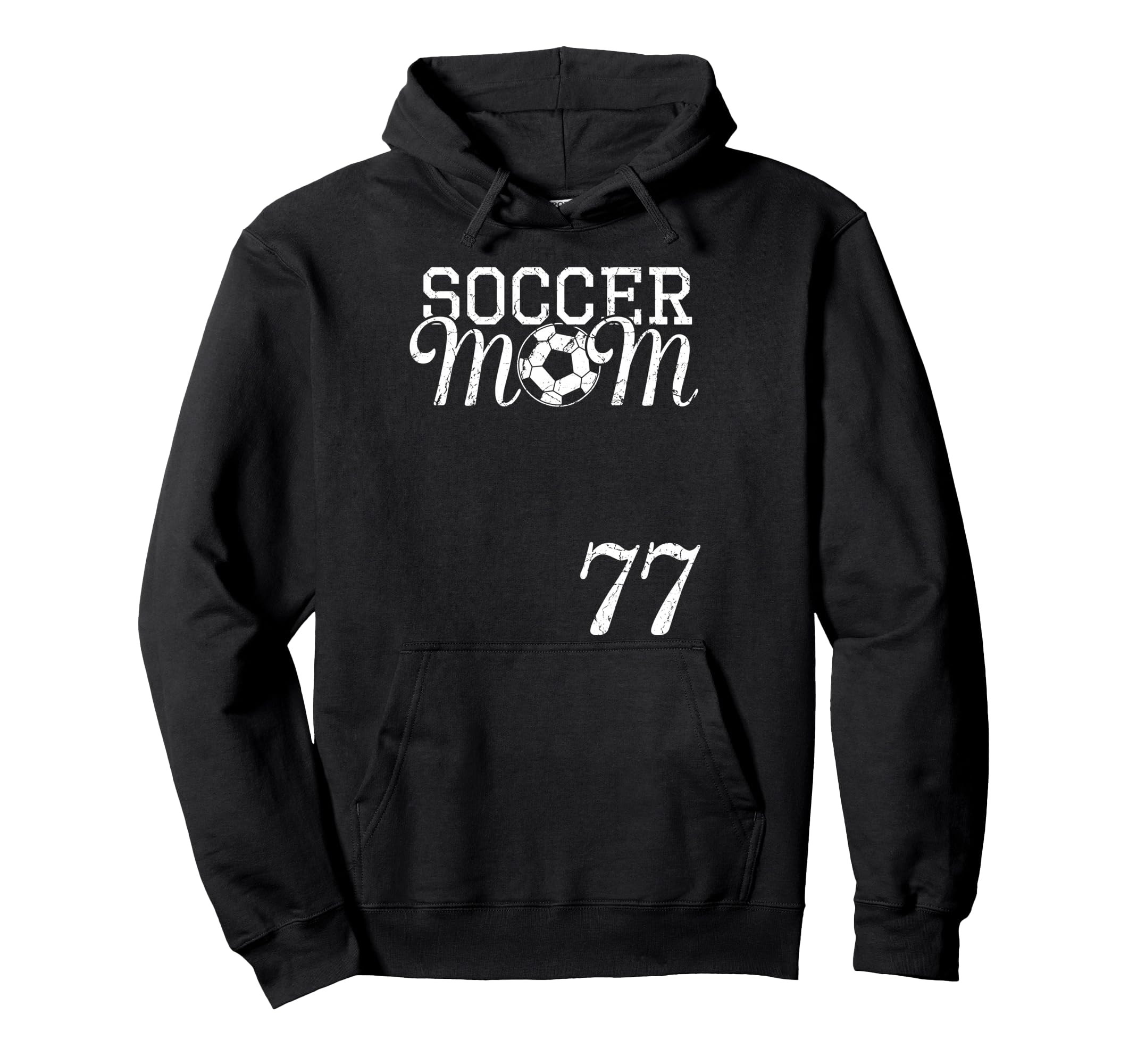 Soccer Mom Jersey Number 77 Favorite Hoodie - Casual Everyday Wear Unisex