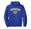 Uzbekistan Pride Emblem Soccer Fan Hoodie - Casual Everyday Wear Men Women