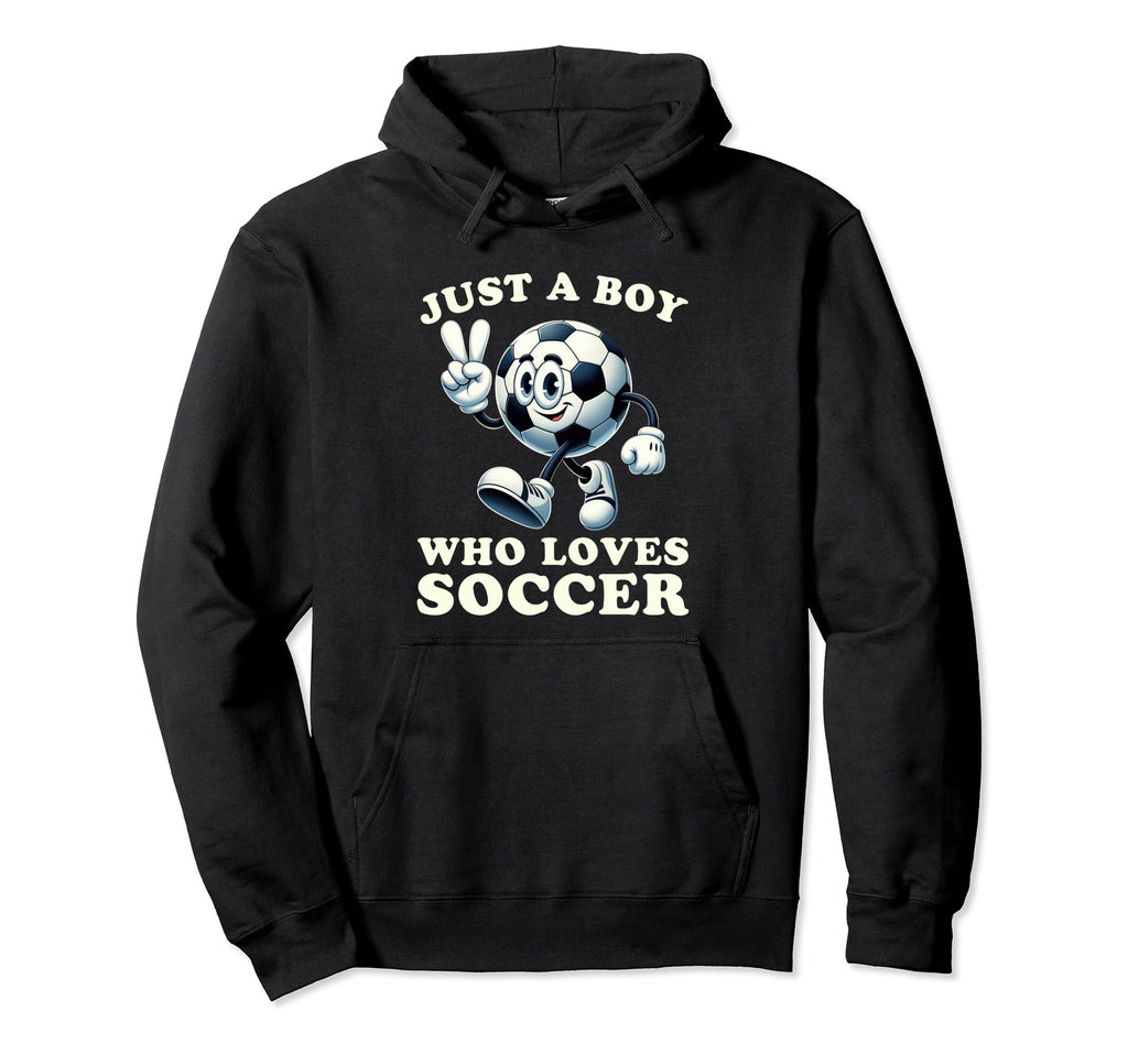 Just Who Loves Soccer Soccer Player Hoodie - Fun Novelty Design for Adults