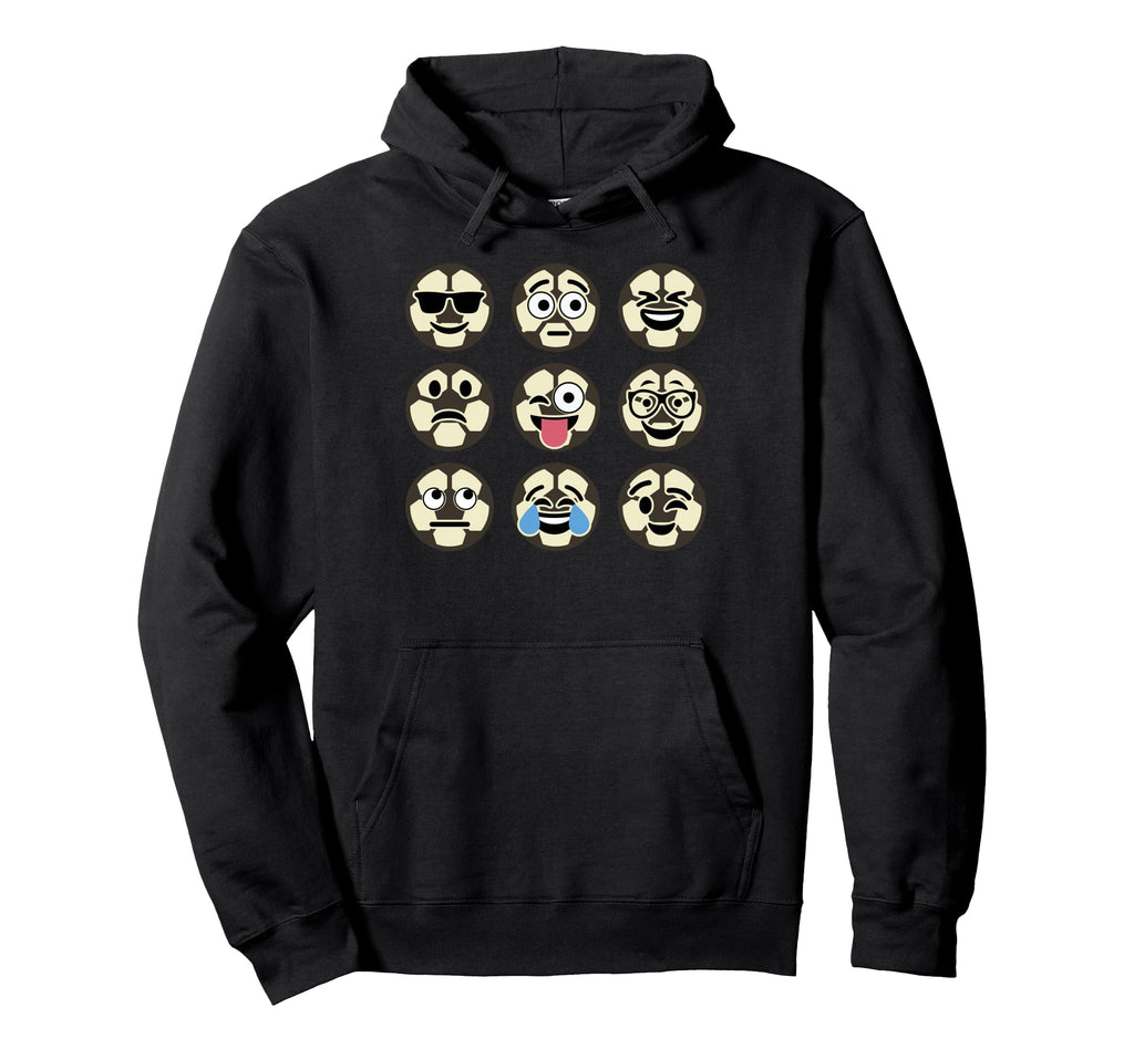 Funny Sports Soccer Emoticon Hoodie - Fun Novelty Design Men Women
