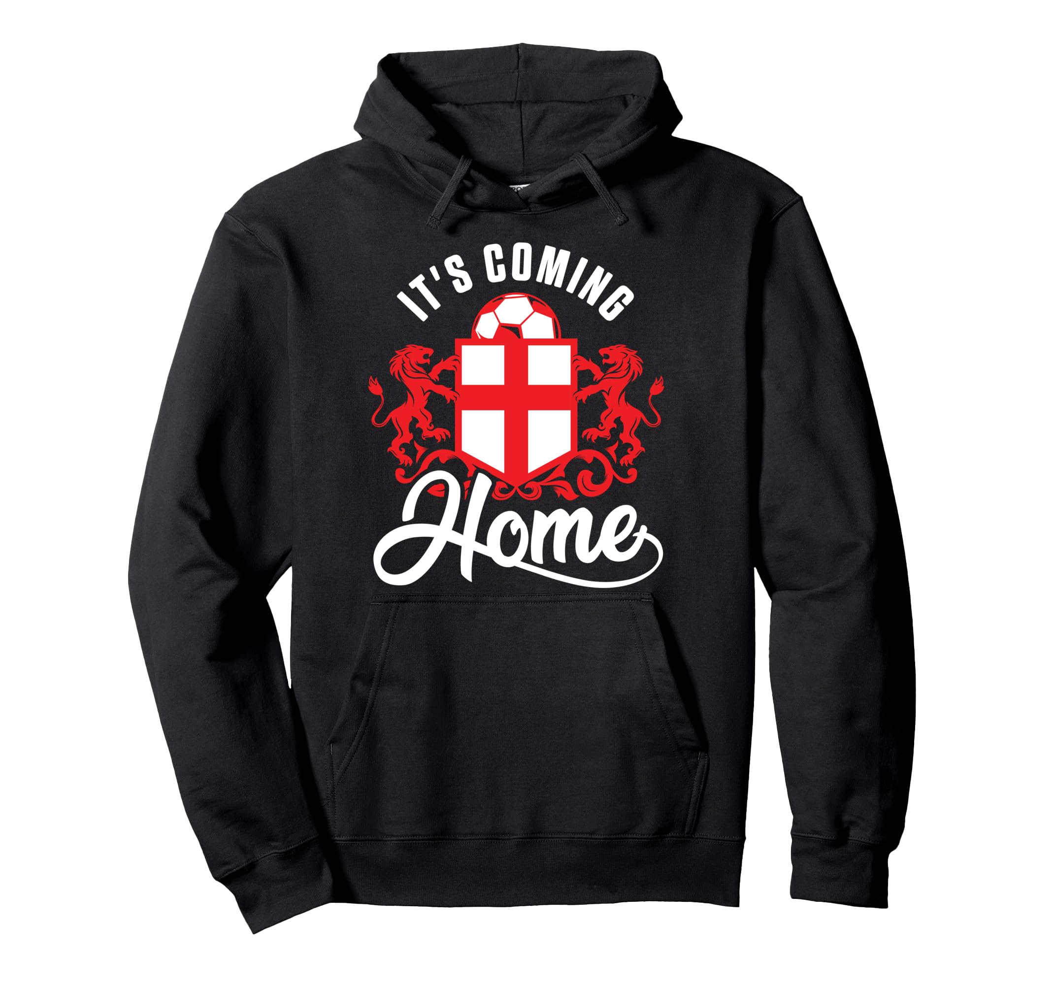 Football Player Coming Home England Flag Hoodie - Custom Art Print Unisex