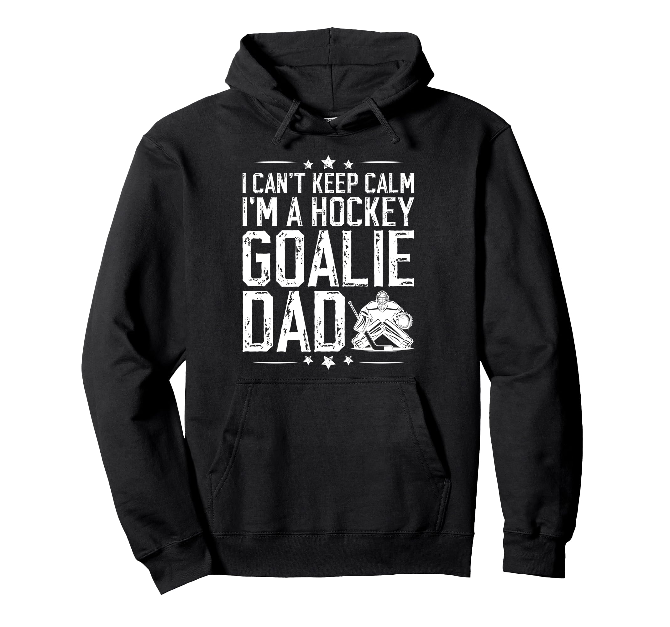 Im Hockey Goalie Dad Ice Hockey Keeper Dad Hoodie - Unique Graphic Unisex