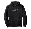 Soccer Heartbeat Funny Football Sports Hoodie - Custom Art Print for Adults