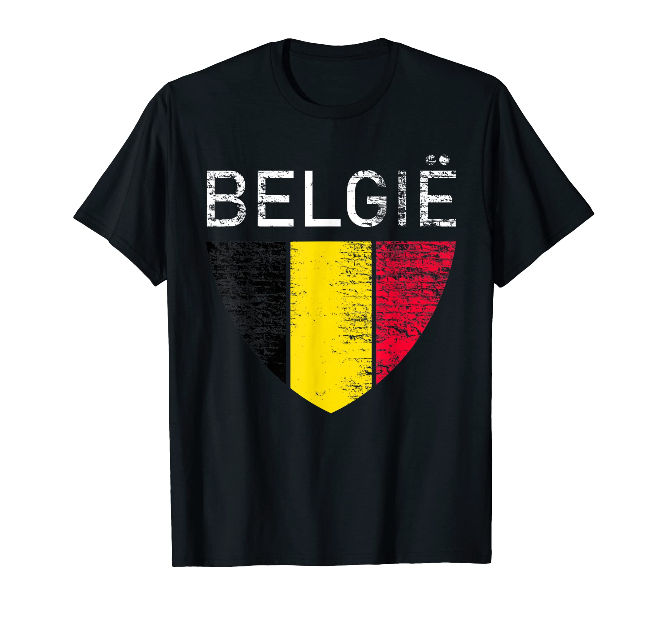 Belgium Flag Soccer Pride Belgian T-Shirt - Casual Everyday Wear Men Women