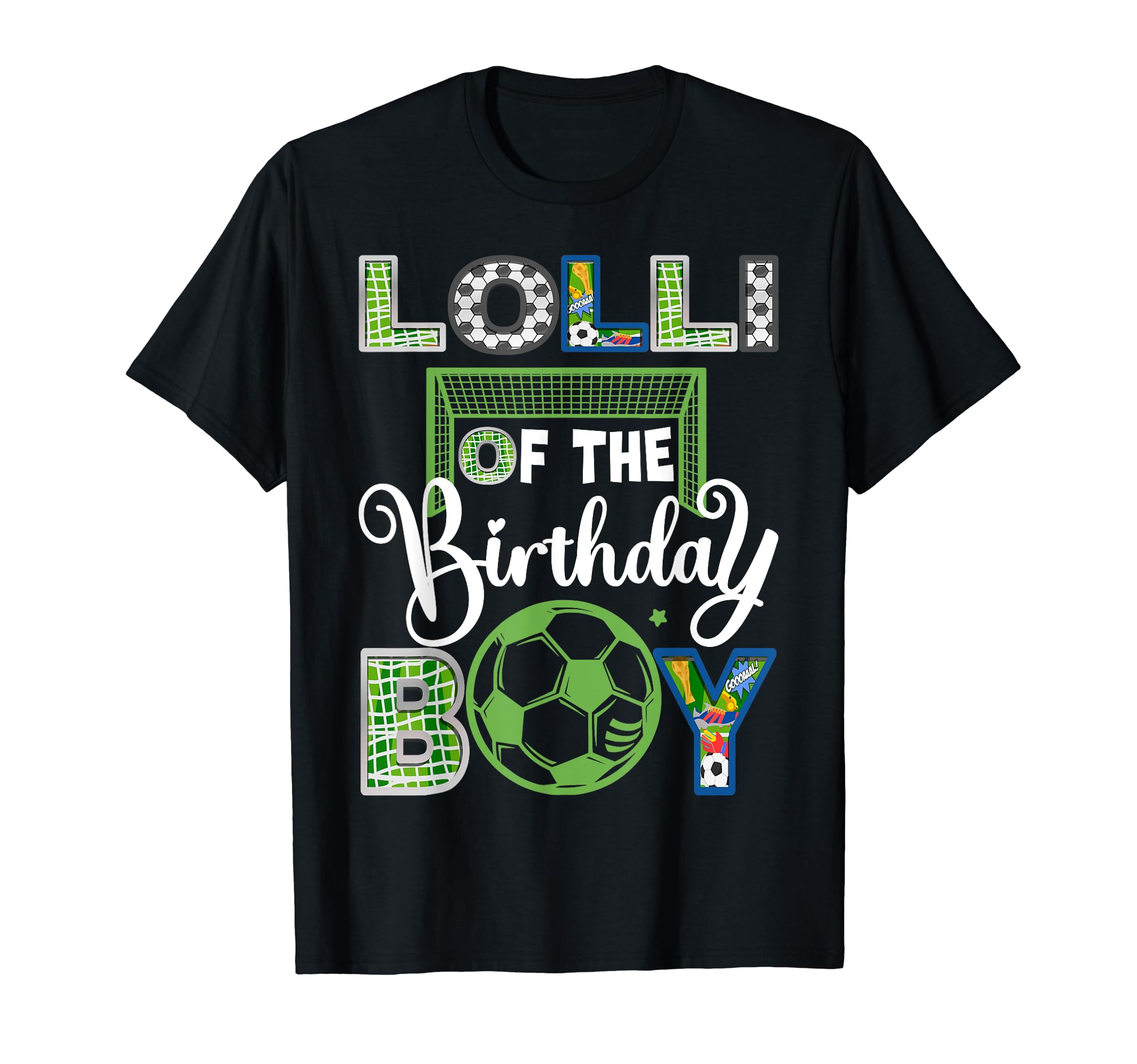 Lolli Birthday Soccer Baller Birthday T-Shirt - Custom Art Print for Adults