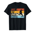 Funny Just Who Loves Soccer T-Shirt - Novelty Apparel Unisex